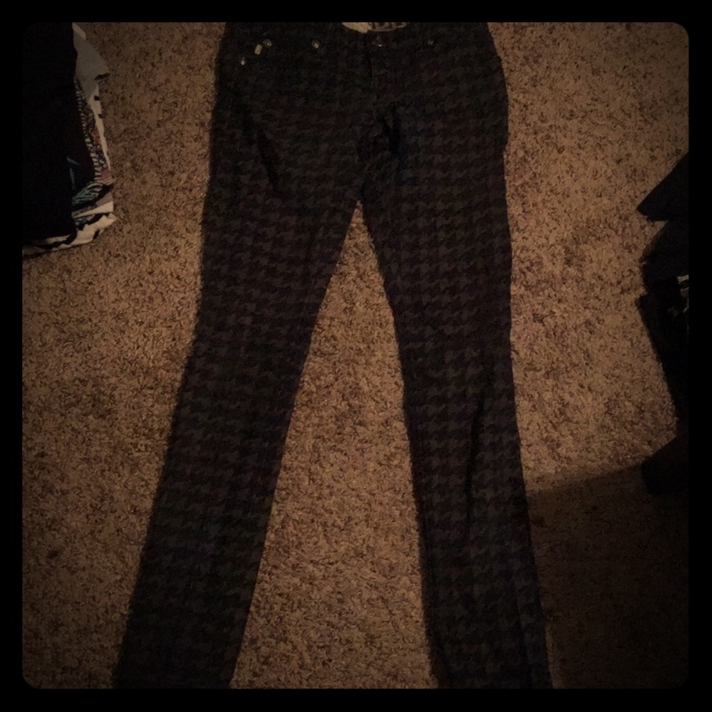 Jalate Super Skinny Black & Gray Pattern Jeans